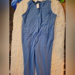 Blue Sleeveless Smash + Tess Jumpsuit